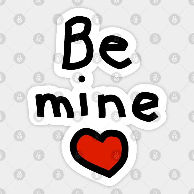 Be Mine on Valentines Day Sticker by ellenhenryart